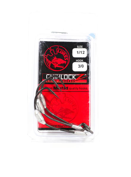 Tackle Tactics TT ChinlockZ SWS Crochet à vis sans fin lesté 1/12 oz 3/0 3/paquet (0831)
