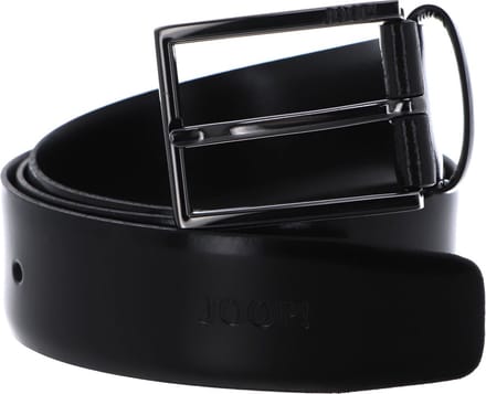 JOOP! Leren Riem Smooth Coll. Belt 3,5 CM W80 Black Zwart