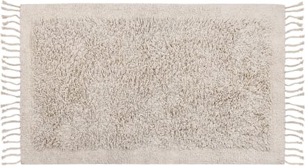 BITLIS - Vloerkleed - Lichtbeige - 80 x 150 cm - Katoen