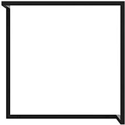 Wandkapstok Functionals FRAME W, staal, zwart