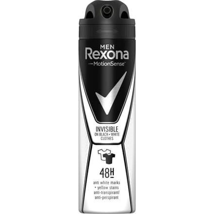 Rexona Men - Deodorant - Spray - Invisible on black + white clothes - 150ml