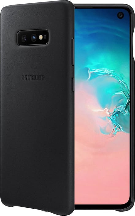 Samsung lederen cover - zwart - voor Samsung Galaxy S10e