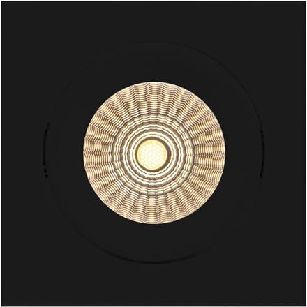 The Light Group SLC DL04 Square X1 inbouwlamp IP54 2700K zwart