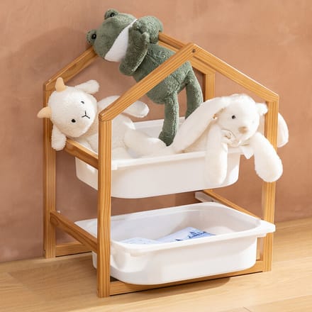 Eazy Living Opbergkast met 2 Bakken Manu Wit
