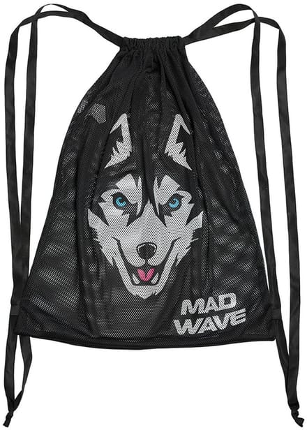 Madwave Husky 65x50cm Trekkoordtas Zwart