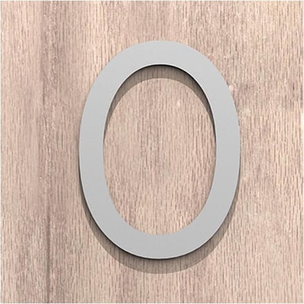 Huisnummer Acryl - Deurnummer Adresbord - Huis Markeren - Drie-dimensionaal Ontwerp - 7 cm - Zilver