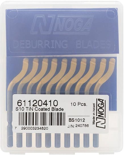 Afbraammes met TiN-coating, TiN, Type: S10 - deburrer blade BS1012