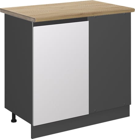 Vicco R-Line Hoekkast – 86 cm, WB Eik Wit