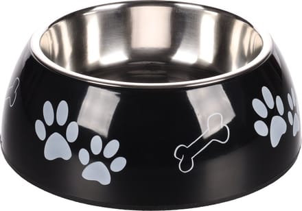 Flamingo Divar - Eet- En Drinkpot Honden - Eetpot Divar Print Poot Zwart L 22cm 900ml - 1st - 129776 - 1st