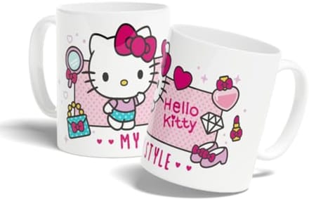 Keramische mok 320 ml met My Style motief - Wit