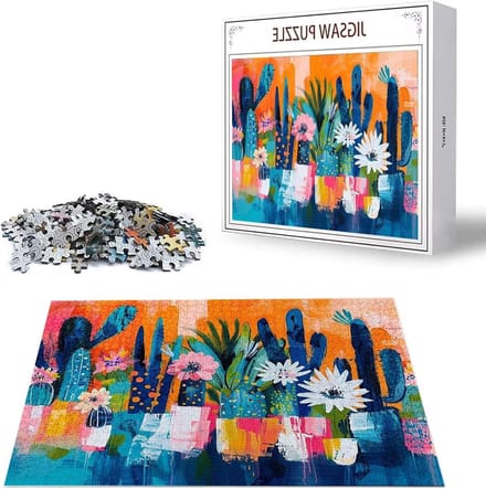 Grote Puzzel - Legpuzzel Volwassenen - Ontspannen Thuis - Gelabelde Achterkant - 5000 Stukjes - Multicolor