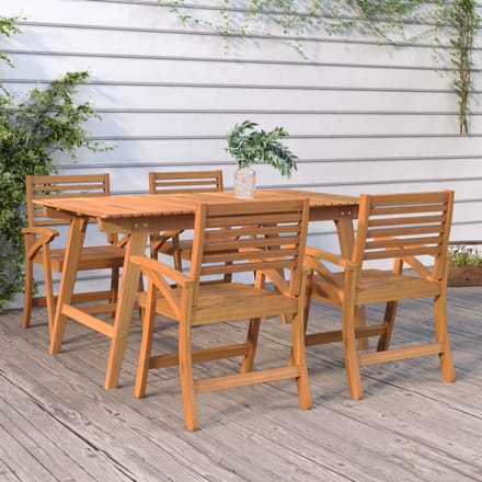 vidaXL - Tuinstoelen - 4 - st - 58x58x87 - cm - massief - acaciahout