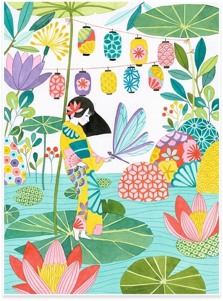 Djeco kleurplaten Japan - creatieve kunstset voor kinderen.