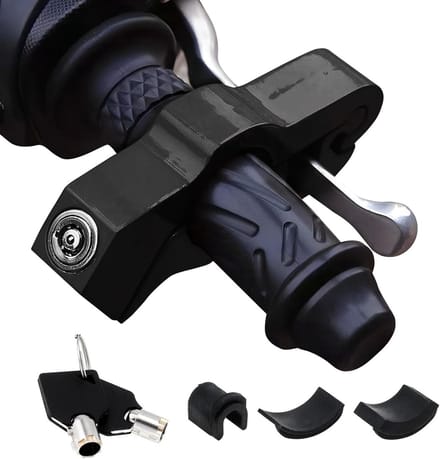 SnelShoppen - Windance Handlebar Handle Lock, Anti-Diefstal Throttle Lock met 2 Sleutels voor Motorfiets, ATV, Moped, Scooter in Minder dan 5 Seconden