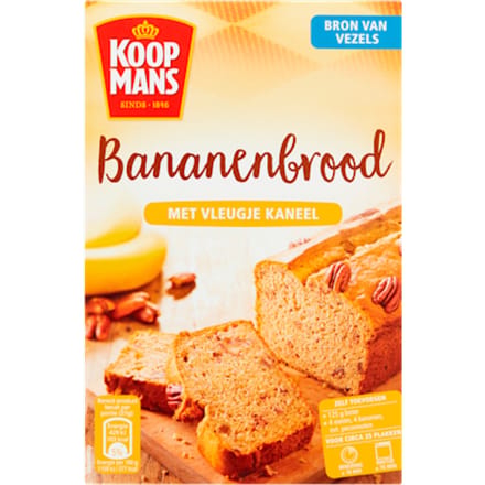 Bananenbrood met kaneel bakmix