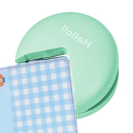 Papier Hoek Afronder - Hoekpons Gereedschap - Kaarten Maken - Efficiënte Afwerking - 4 mm Radius - Groen