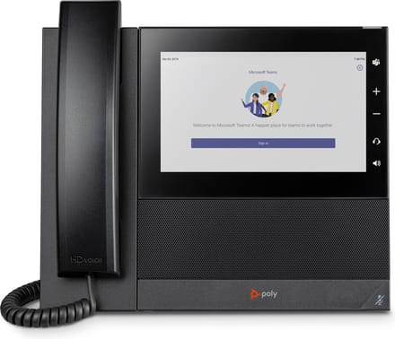 POLY CCX 600 zakelijke multimediatelefoon voor Microsoft Teams en PoE-compatibel