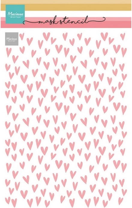 Mask Stencil, Hearts