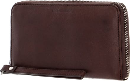 FREDsBRUDER Leren Portemonnee Pep Zip Wallet Taupe Bruine