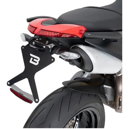 Motorfiets kentekenplaathouder voor originele knipperlichten Barracuda Ducati Hypermotard 950