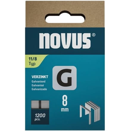 Novus Tools 042-0796 Nieten met plat draad Type 11 1200 stuk(s) Afm. (l x b) 8 mm x 10.6 mm