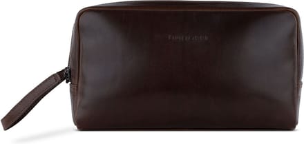 bugatti Toilettas Romano Toiletry Bag Brown Donkerbruin