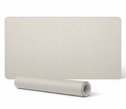 Moderne vinyl toetsenbordmat, geometrisch visgraatpatroon, 100x50 cm