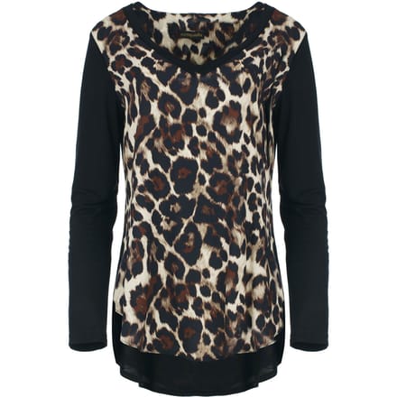Wild Instinct Mixed Media Top
