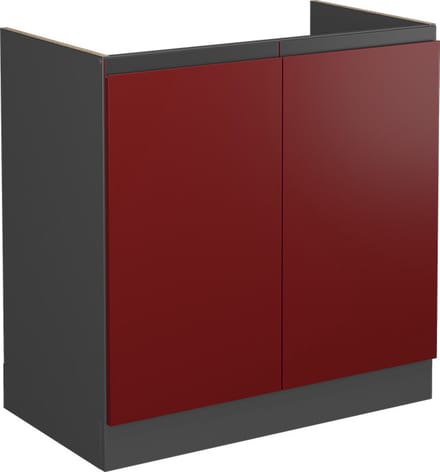 Vicco R-Line Wastafelkast – 80 cm WB Marmer Rood