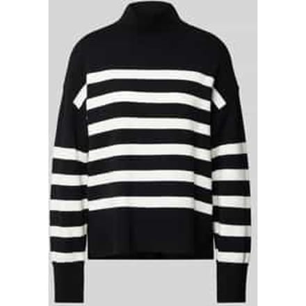 Loose fit gebreide pullover met opstaande kraag, model 'BARIA'
