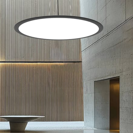 Viokef LED hanglamp Grande, zwart, Ø 60 cm, metaal, CCT
