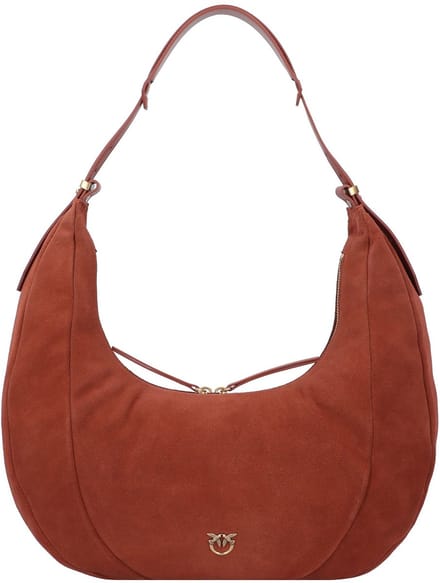 PINKO Slouchy Schoudertas Leer 40 cm - Dames - arabo