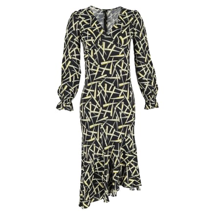 Diane Von Furstenberg midi-jurk met print in veelkleurige viscose