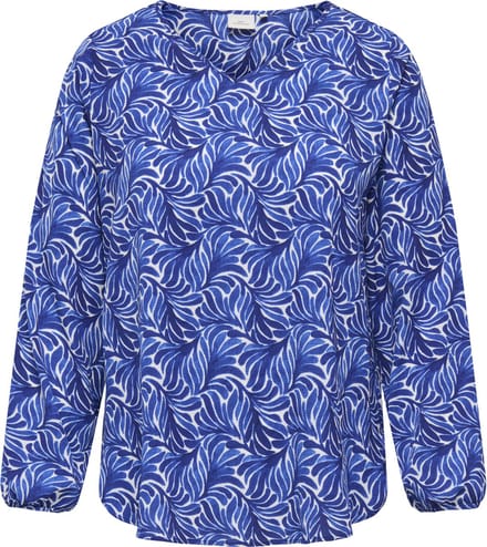 ONLY CARMAKOMA - CARVICA L/S V-NECK TOP WVN NOOS Dames Blouse