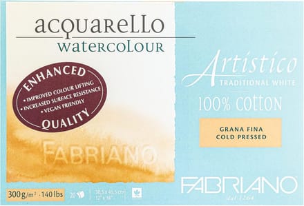 Aquarelpapier Blok Wit Fijne Korrel 300g 30,5 x 45,5 cm