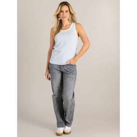 IVY BEAU Graciana Tops - White/Grey - maat 36