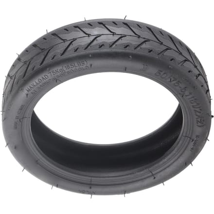 50 75‑6.1 Pneu de Scooter Électrique Caoutchouc Rainures Excellente Adhérence Absorption des Chocs Pièces de Scooter Électrique gray