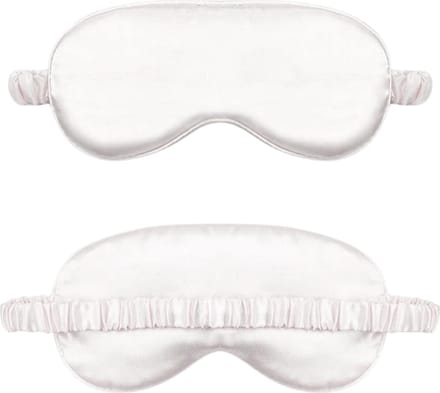 Slaapmasker Zijden Oogmasker Slaap Wit - 100% Verduisterend