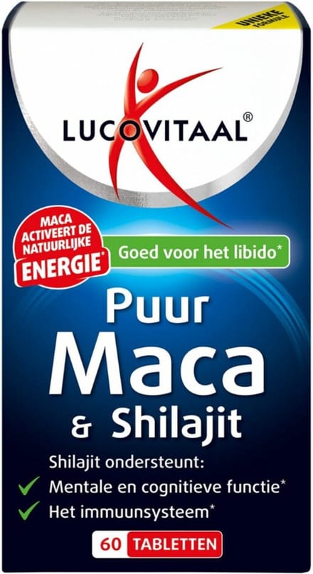 Lucovitaal Maca & Shilajit Puur 60 tabletten
