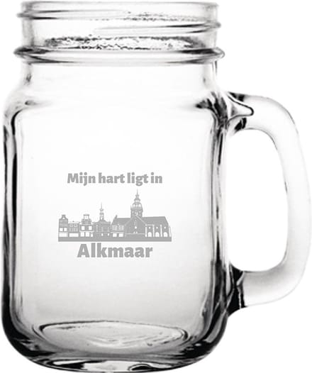Gegraveerde Drinkglas 45cl Alkmaar