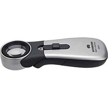 Handloep met verlichte loep Tech-Line CLASSIC vergroting 10x LED-lens d.22,8mm SCHWEIZER