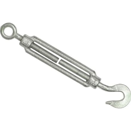 Spanschroef rvs met haak en oog M8x120mm