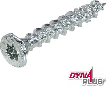 Dynaplus - Unischroeven - Torx 25 platkop - 4,5 x 20mm - Verzinkt - Voldraad (200 stuks)