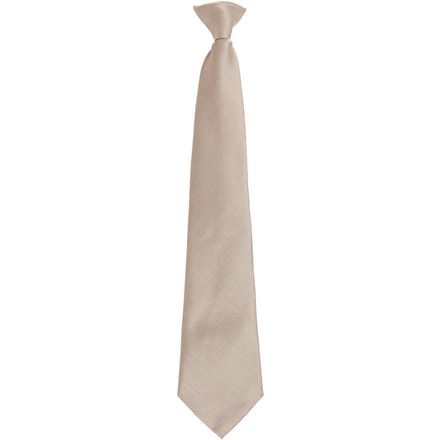 Premier Unisex volwassen kleuren modieuze effen Clip-On stropdas (Khaki)
