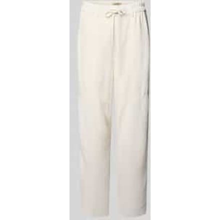 Straight fit stoffen broek van puur lyocell model 'Maison'