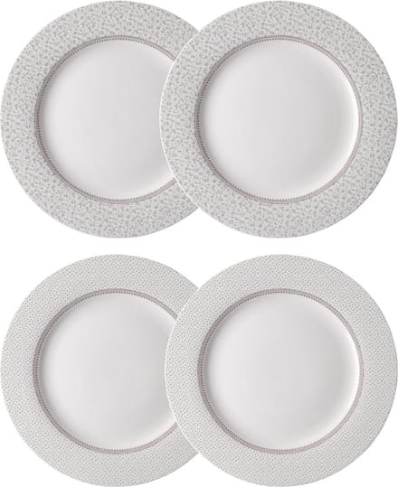 Laura Ashley Wild Clematis Collectables Bordenset 4 persoons servies - Plat - Ø26 cm