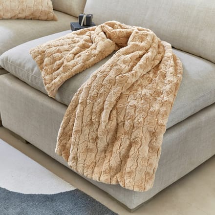 LOBERON Plaid Dorelice beige
