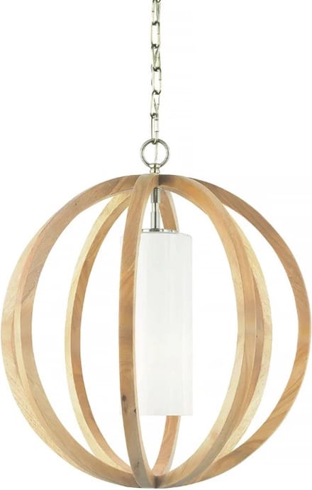 Hanglamp - Steady Lighting -  -  - E27 - L: 52.1cm - Voor Binnen - Woonkamer - Eetkamer - Wood