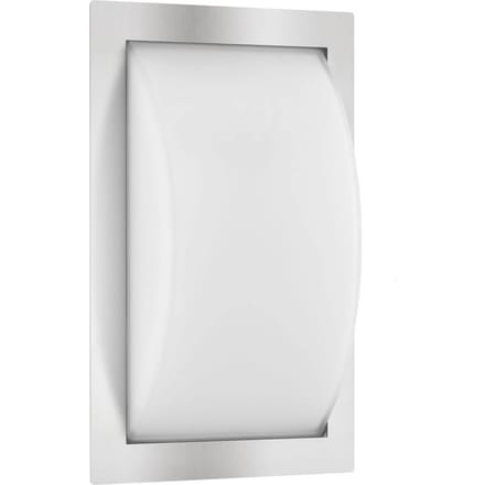 LCD LED buiten wandlamp Ivett, roestvrij staal, sensor