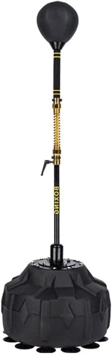 Bokszak - Speedball Ponsbal - Thuis Workout - Verstelbare Hoogte - 150-180 cm - Zwart